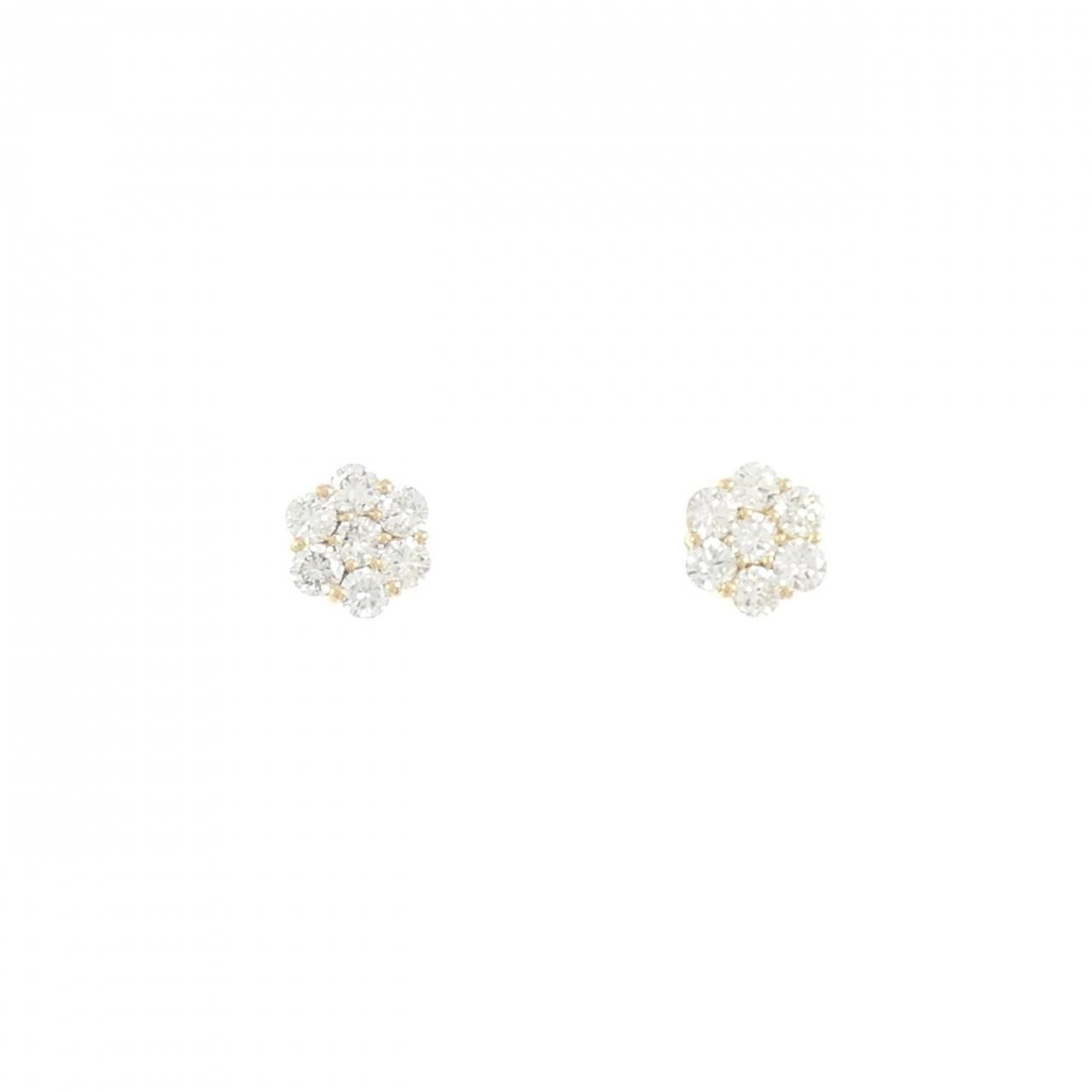 K18YG ダイヤモンド ピアス 0.60CT