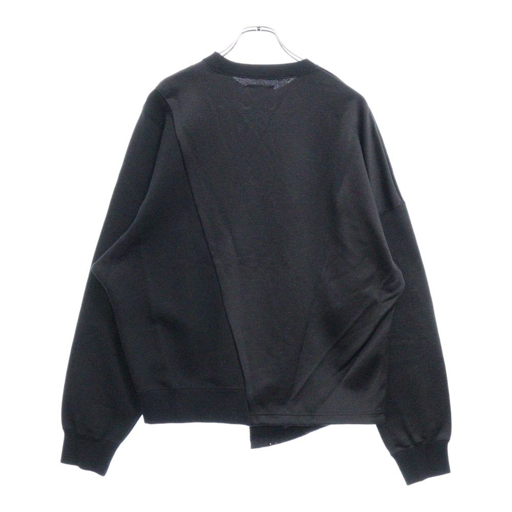 SISE (シセ) 21AW LINE SWEAT IA-SW-03 アシンメトリースウェットトレーナー ブラック - メルカリ