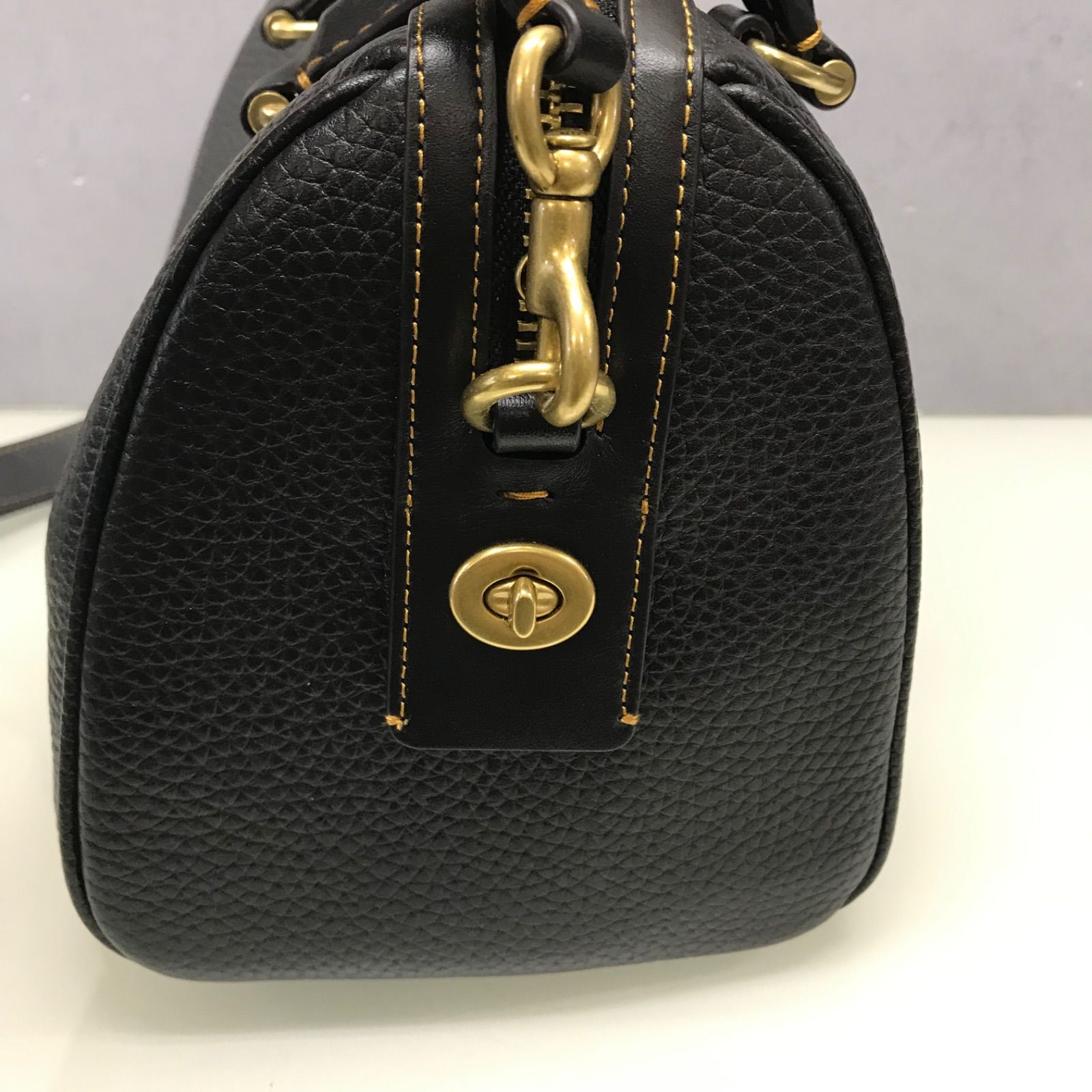 COACH コーチ ルビーサッチェル ミニボストン バッグ レザー C8864 