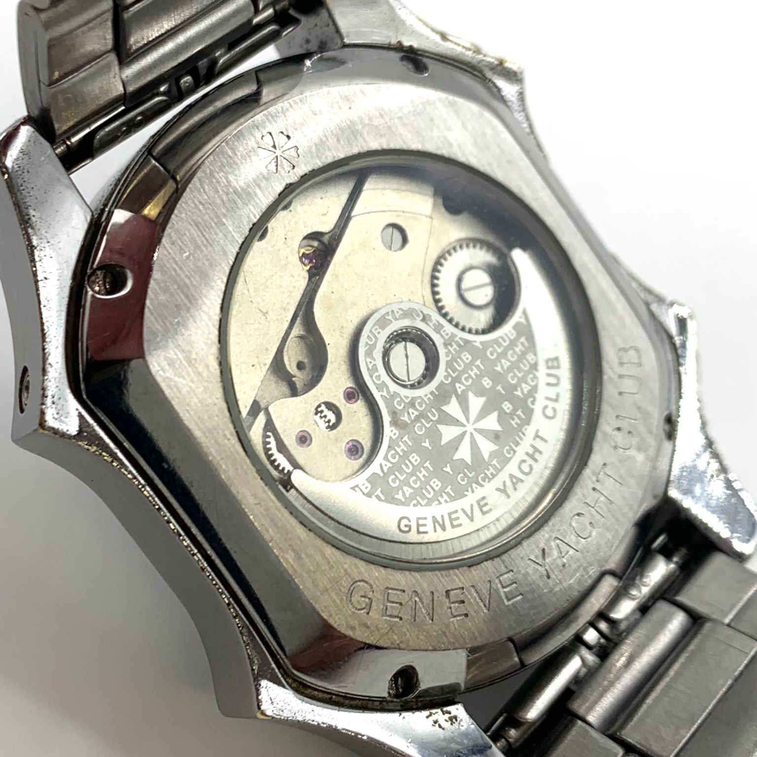 稼働品】GENEVE YACHT CLUB 腕時計 自動巻き - メルカリ