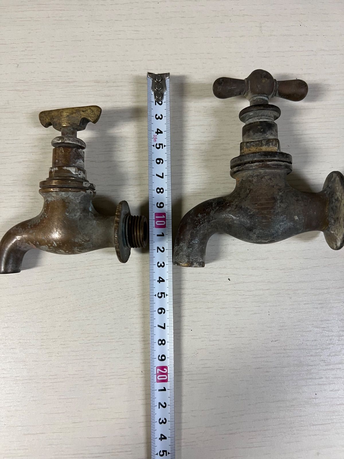 ⭐︎ 昭和 レトロ 蛇口 2個 セット 水道 蛇口 銅製 真鍮 当時物