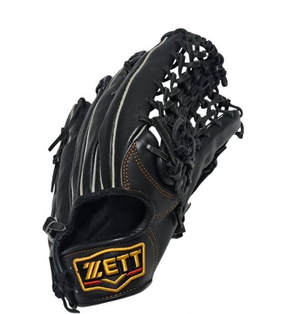 ZETT 軟式グローブ 黒 本革 ZETT ブラック 軟式グローブ ゼット ZETT 軟式 ソフトボール