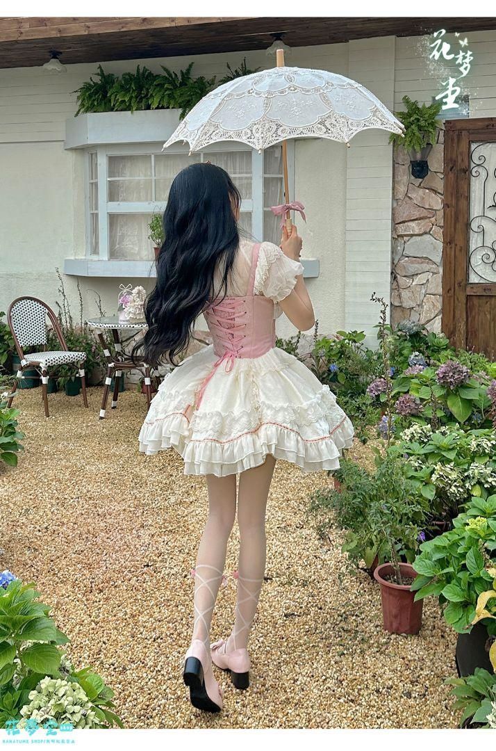 25年 ♥コスプレ ドレスロリータセット 仮装 オリジナル ワンピース 洋装 jsk 撮影会 舞台 イベント 原野空間-182 UBS-PPNI_AC_ID