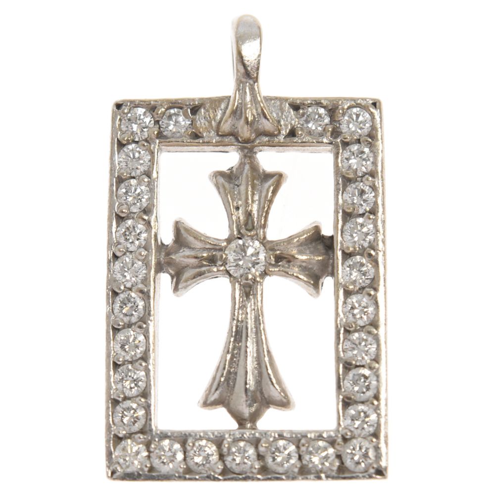 CHROME HEARTS (クロムハーツ) 18KWG FRMD OPN BBYFAT P/D