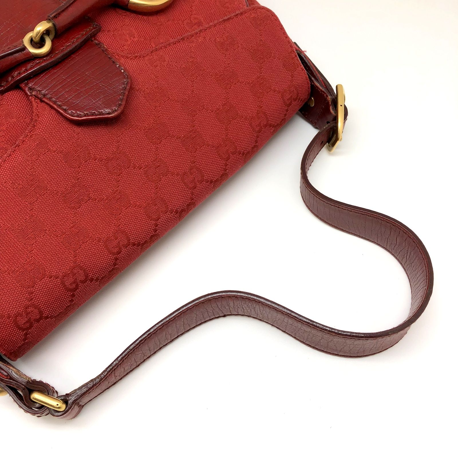 GUCCI ショルダーバッグ 114915 ホースビット GGキャンバス