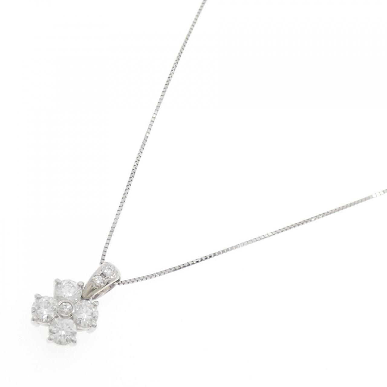 タサキ フラワー ダイヤモンド ネックレス 1.07CT