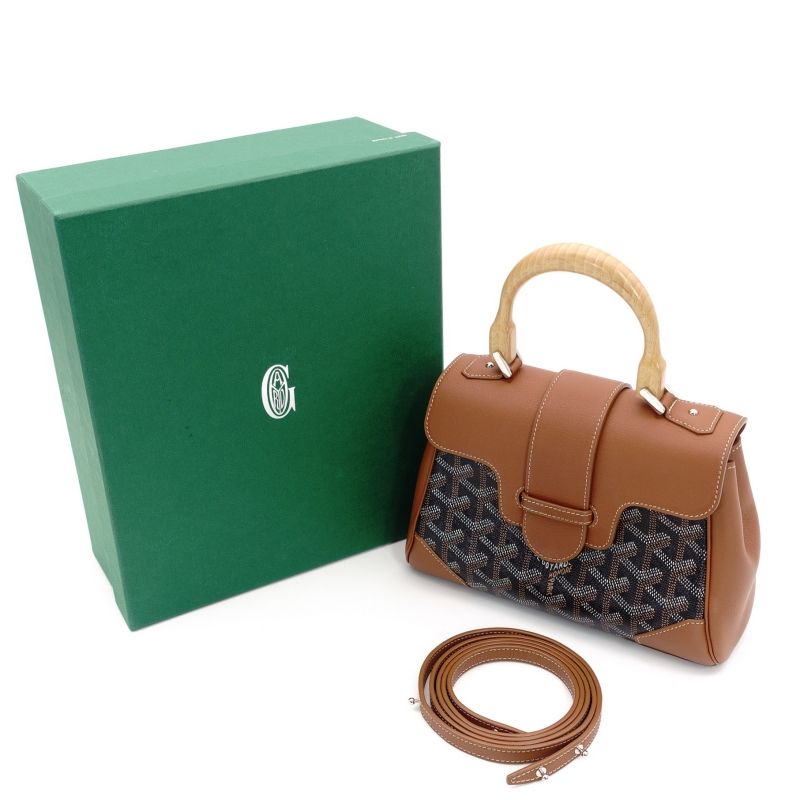 未使用 ゴヤール GOYARD サイゴン ハンドバッグ レザー PVC 2way