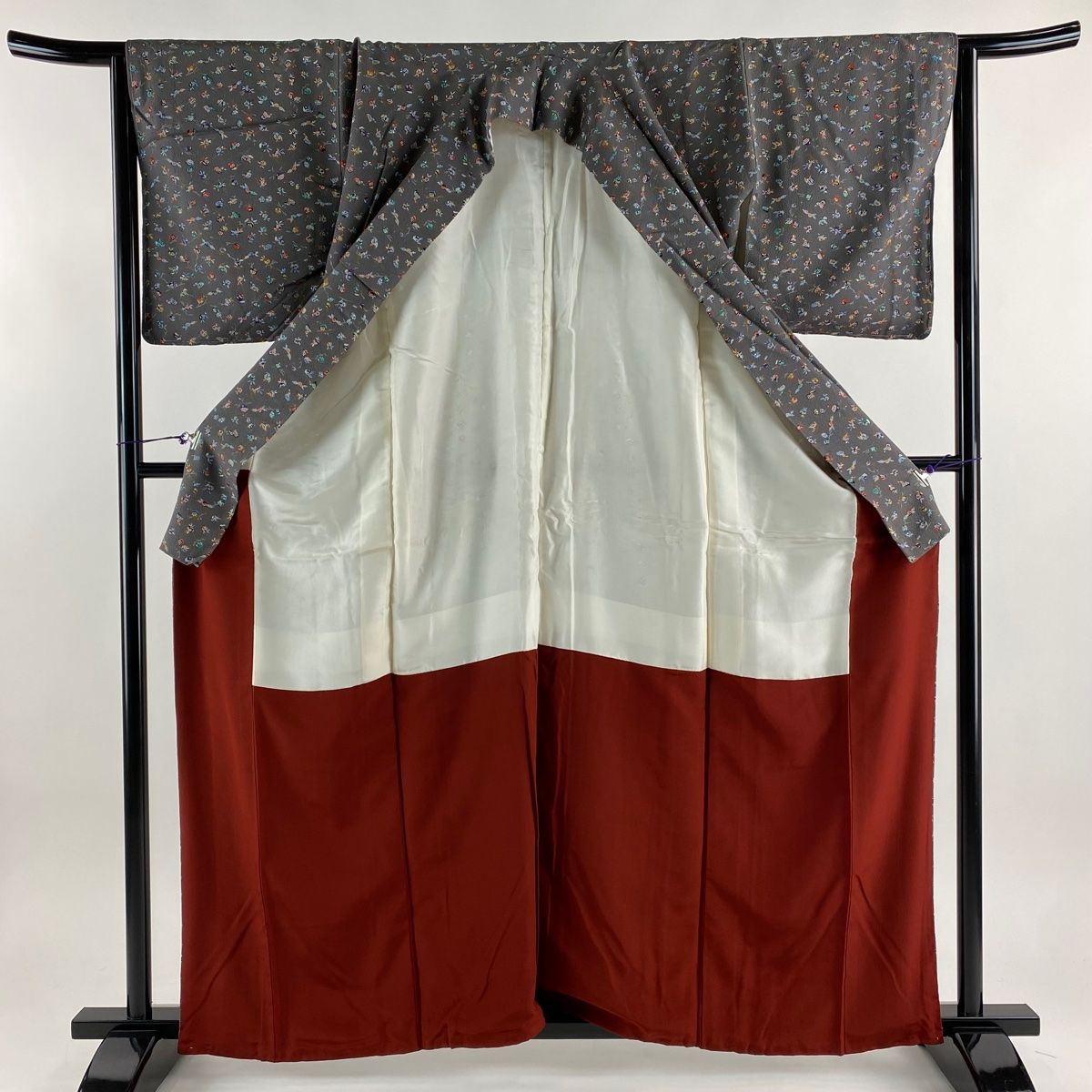 小紋 美品 秀品 162cm 65.5cm 正絹 小紋 美品 秀品 162cm 65.5cm 正絹