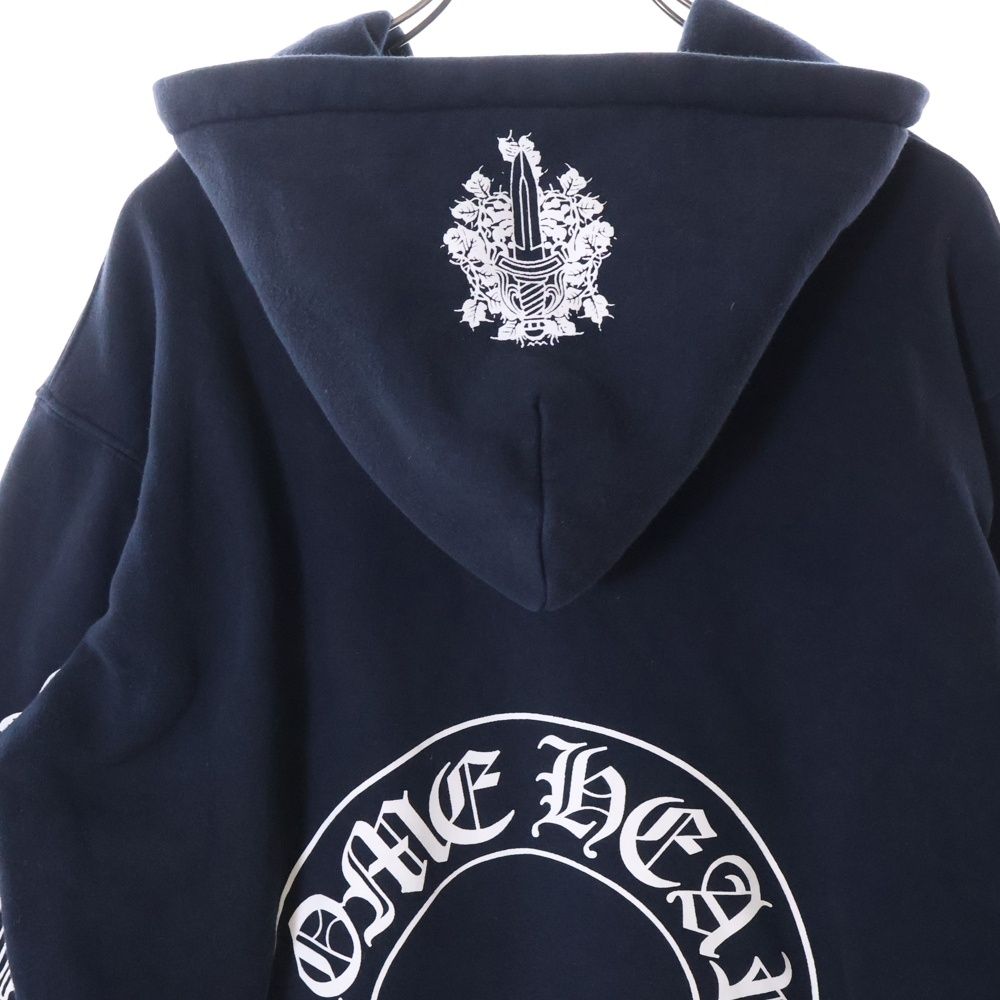 CHROME HEARTS (クロムハーツ) OLD HORSESHOE ZIP HOODIE
