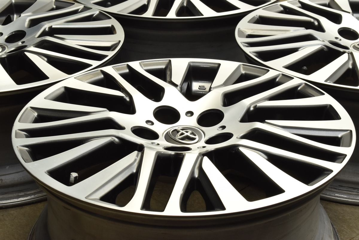 スタッドレス用等に トヨタ 30 アルファード 前期 純正 18in 7.5J 45 PCD114.3 4本 ヴェルファイア ハリアー カローラクロス C-HR