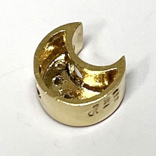 STAR Jewelry スタージュエリー クレセントムーン ペンダントトップ K18YG 5Pダイヤモンド0.06ct ブランドジュエリー アクセサリー チャーム ペンダントトップ ネックレストップ 月モチーフ 三日月【中古】【53009】