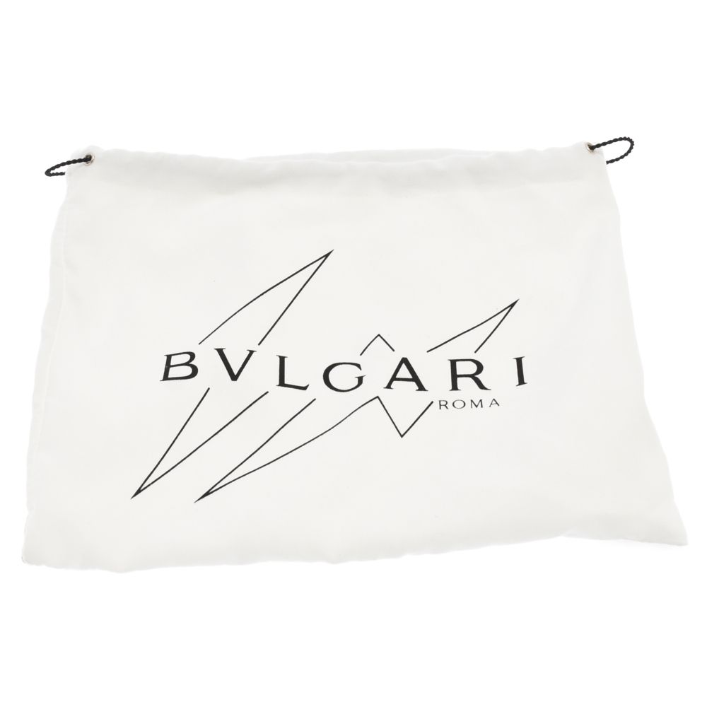 BVLGARI (ブルガリ) ×フラグメントデザイン ロゴ レザークラッチバッグ