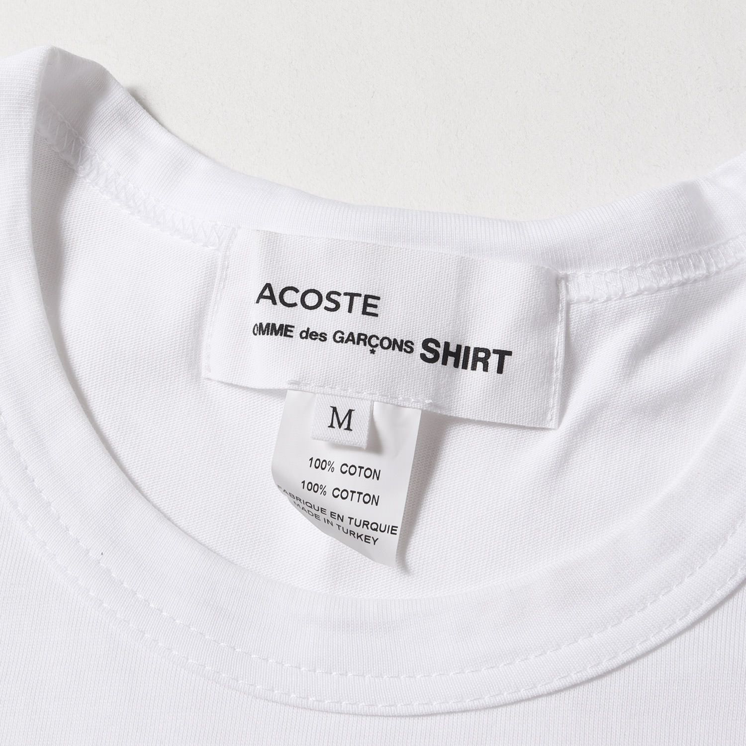 COMME des GARCONS SHIRT Tシャツ サイズ:M 23AW LACOSTE ワニ 刺繍  