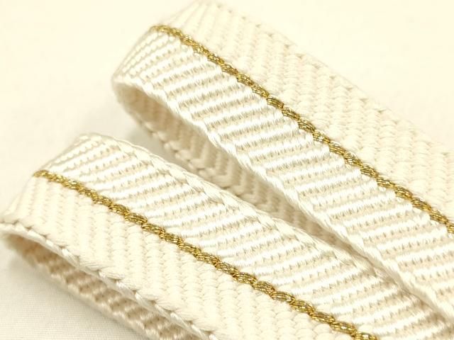 平和屋着物●創業280年 誉田屋源兵衛 和装小物 帯締め 伝統工芸士 廣澤白鳳 日光東照宮純金糸 AABB7097ay