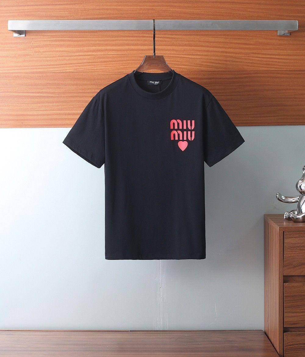 今日特価】Miu Miu 2025SS シリコーンカラー ニット T シャツ