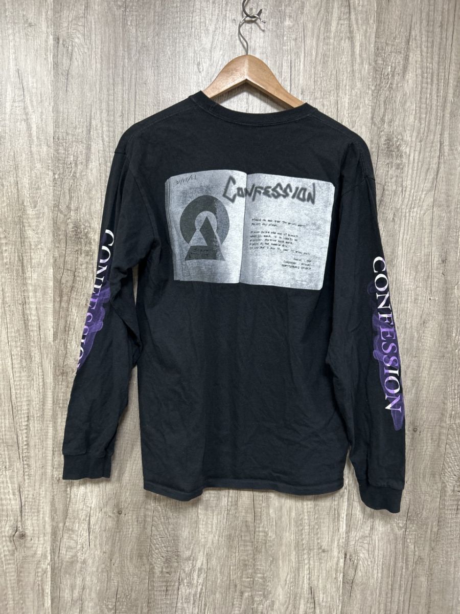 DUSTCELL 自白 CONFESSION ロングTシャツ DUSTCELL】「CONFESSION」ロングスリーブTシャツ／WHITE／3rd