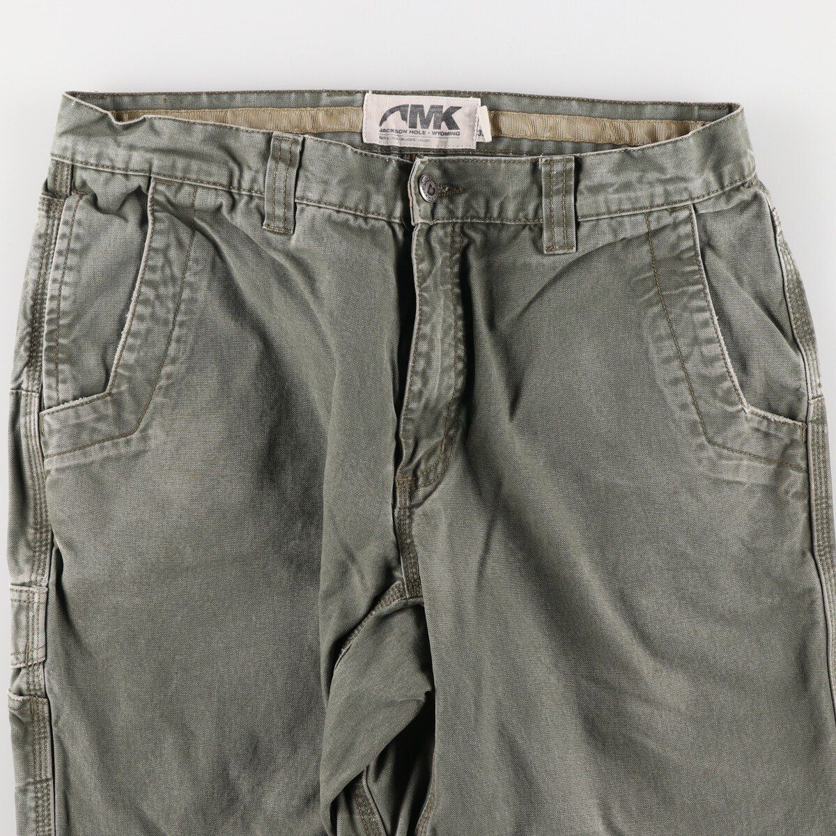 (古着)90〜00s mountain khakis ワイドダックパンツ ワーク 古着 MOUNTAIN KHAKIS ダブルニー ダックワークパンツ メンズw34