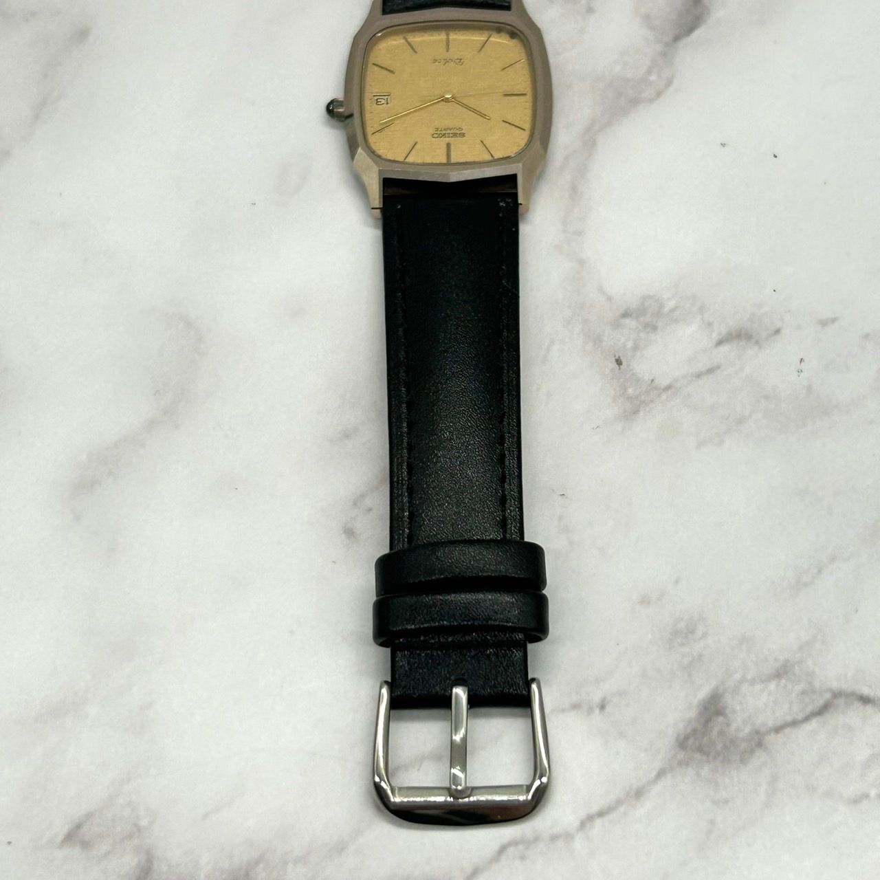 SEIKO Dolce ゴールド ブラック腕時計 稼動品】腕時計SEIKO DOLCE ブラックシルバーゴールド ドルチェ