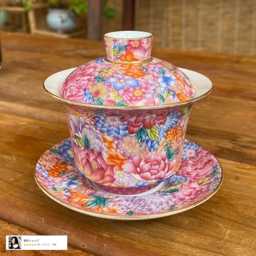 中国茶器 景徳鎮 九龍馬蹄三才蓋碗 茶杯 新品未使用 中国茶器 景徳鎮 九龍馬蹄三才蓋碗 茶杯 新品未使用 - メルカリ