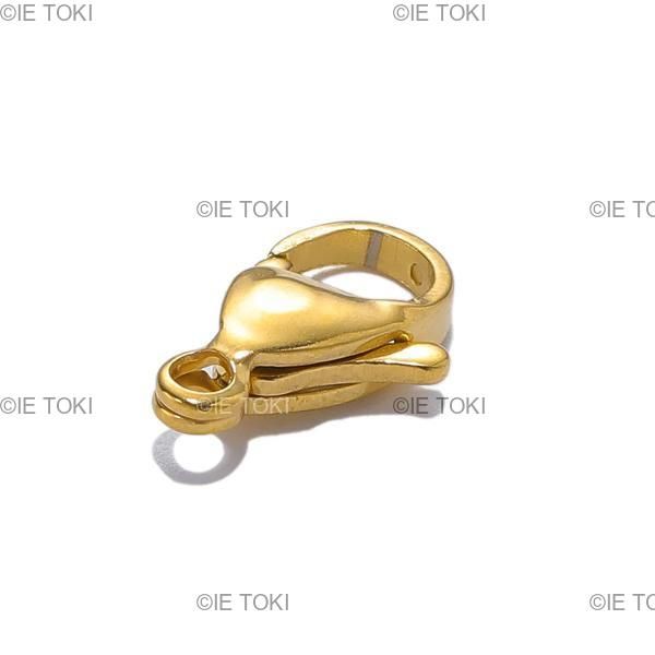 18K ゴールドブレスレット 約15,5cm ロブスタークラスプ 25個18 18kゴールドステンレス鋼ロブスタークラスプフックdiyの
