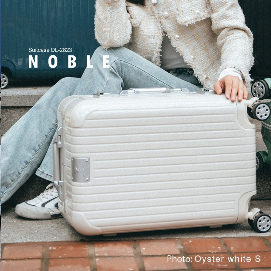 【好評大特価】NOBLE キャリーケース オイスターホワイト L 旅行かばん・小分けバッグ