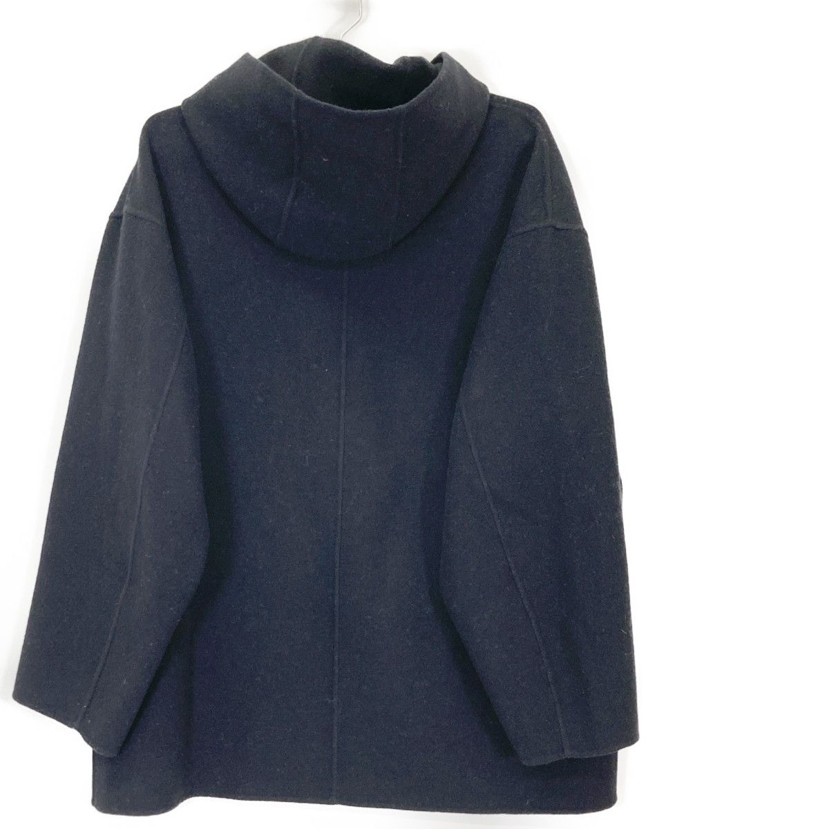 美品【オシャレ】Ron Herman ミドルウールコート　ネイビー　レザー　M 美品【オシャレ】Ron Herman ミドルウールコート ネイビー
