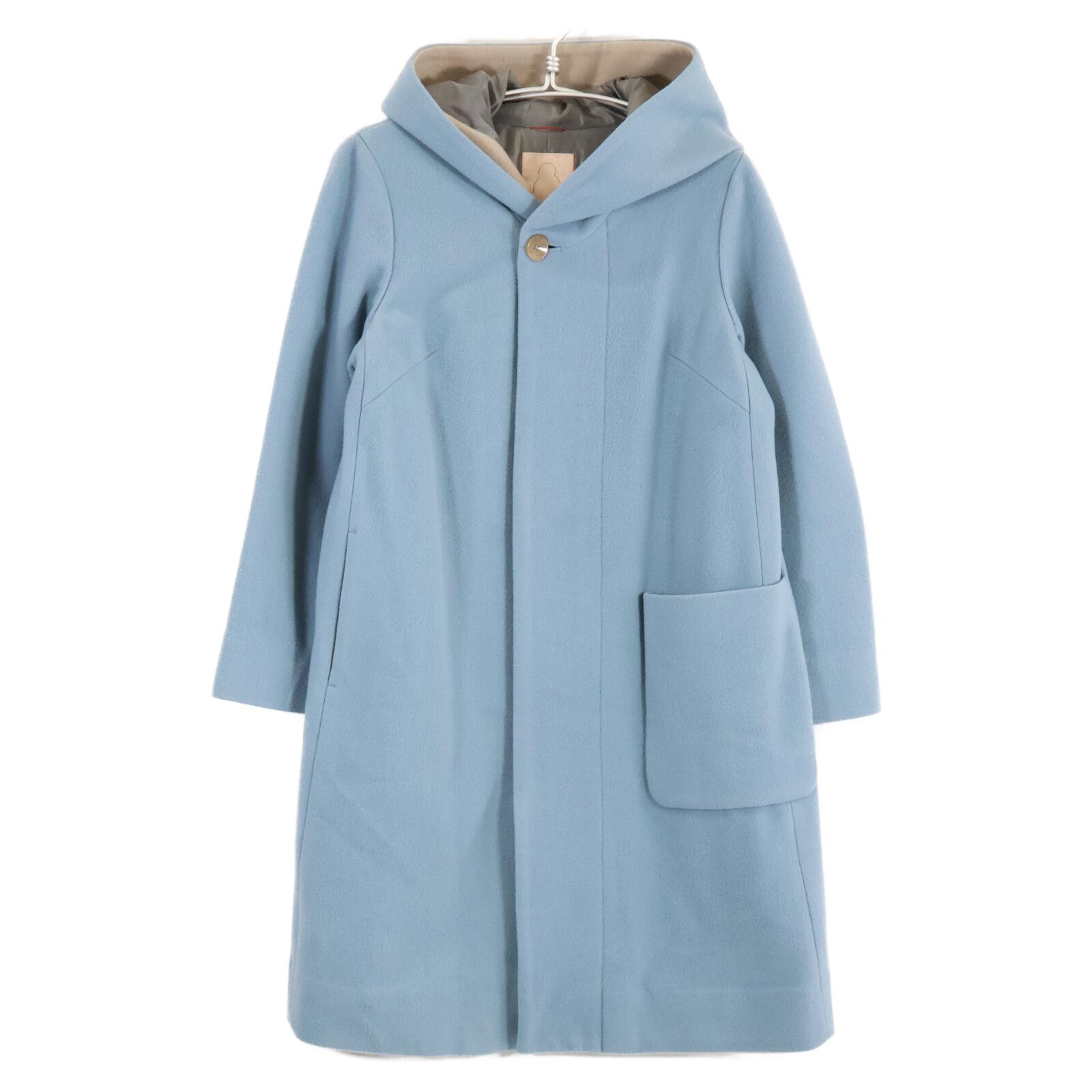 broken“鬼フェード☆襤褸”ターコイズブルー”hood boro knit