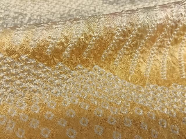 平和屋着物○名門 藤娘きぬたや・総絞り 訪問着 霞文 暈し染め 正絹