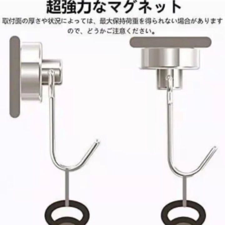 12個セット】マグネットフック磁石付き ステンレス製 直径20ｍｍ