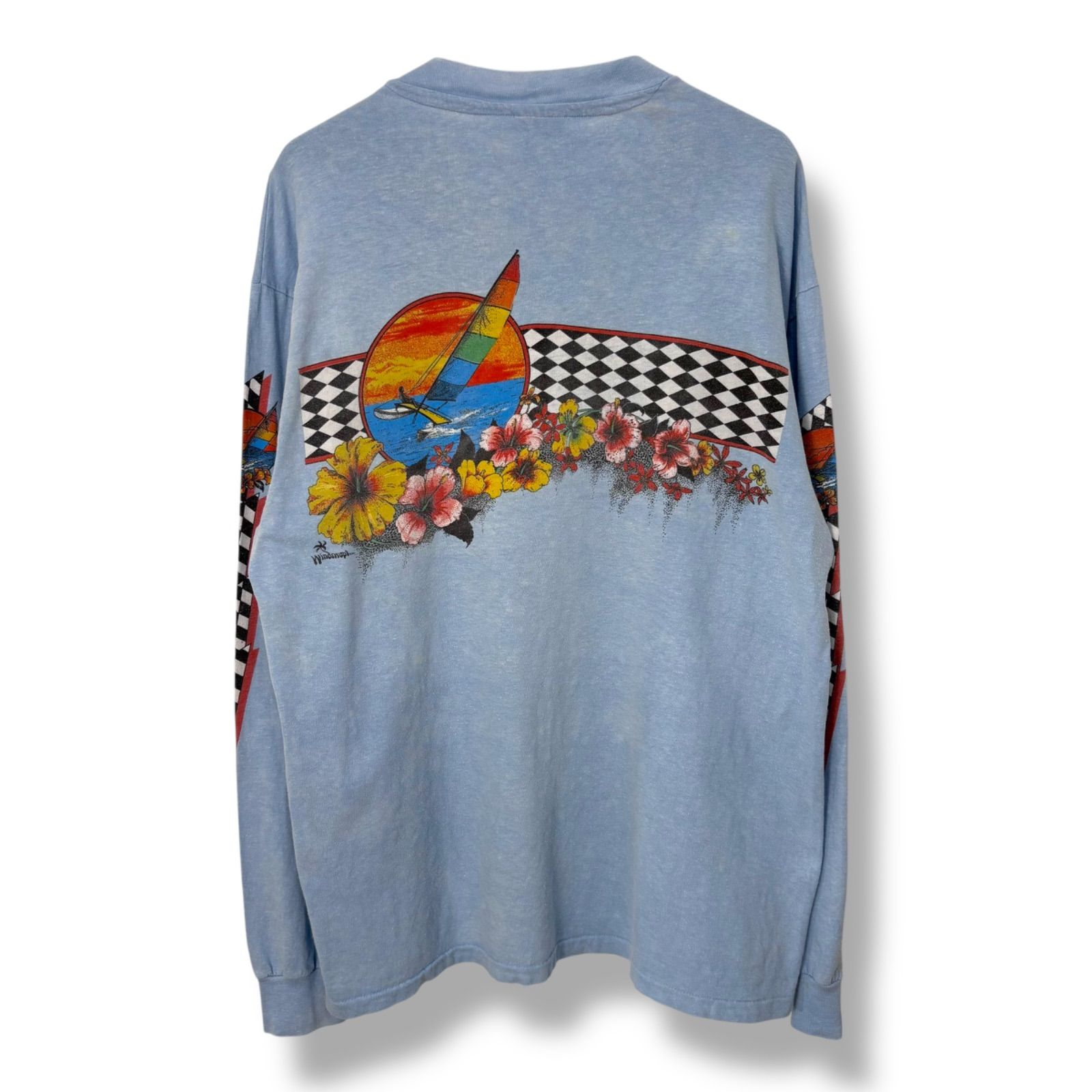 80s OLD SURF L/S T-Shirt 【XL】 80年代 Hanes ヘインズ オールド 