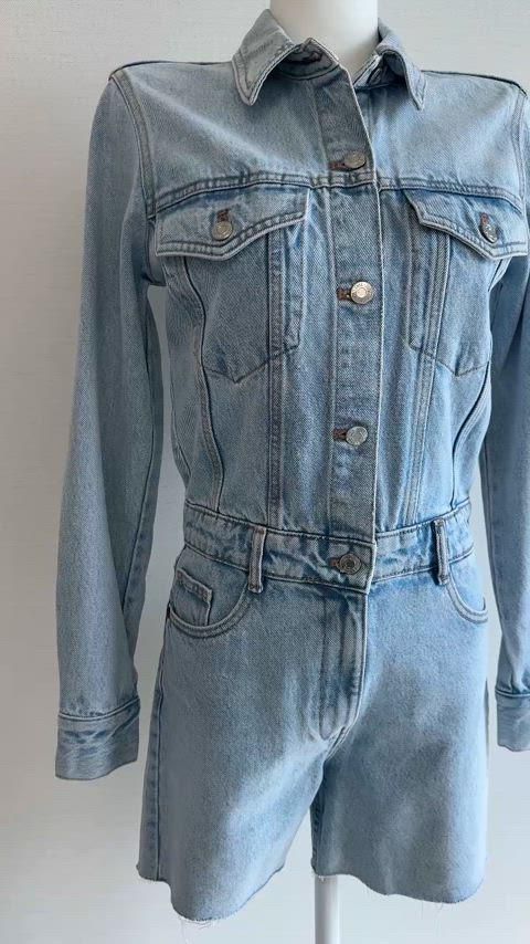 zara ストラップレスデニムジャンプスーツ ZARA - ZARA