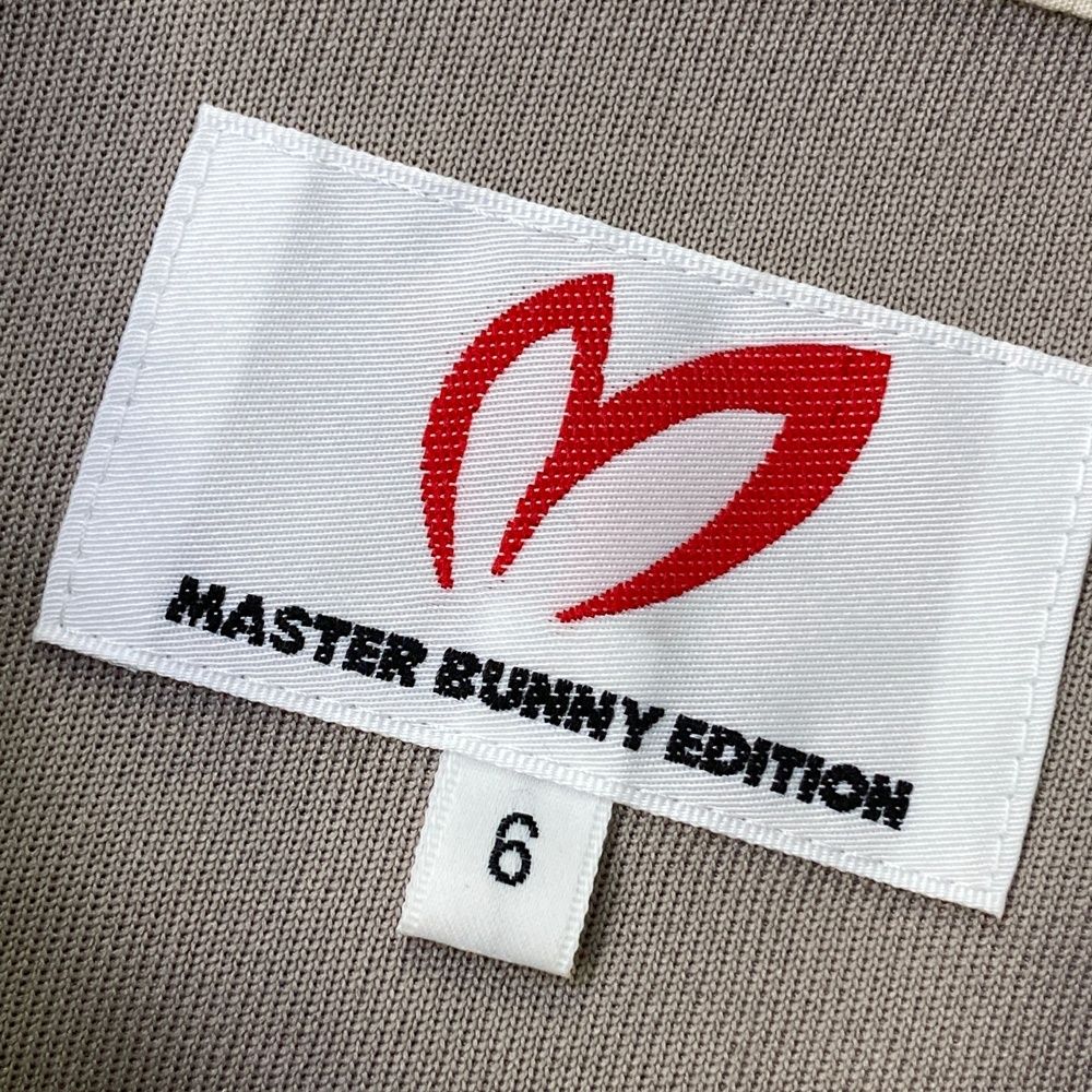 サイズ：6 MASTER BUNNY EDITION マスターバニーエディション 2024年モデル 半袖 ニットポロシャツ  グレー系 [240101479152] ゴルフウェア メンズ ストスト MASTER BUNNY EDITION マスターバニーエディション 2024年モデル