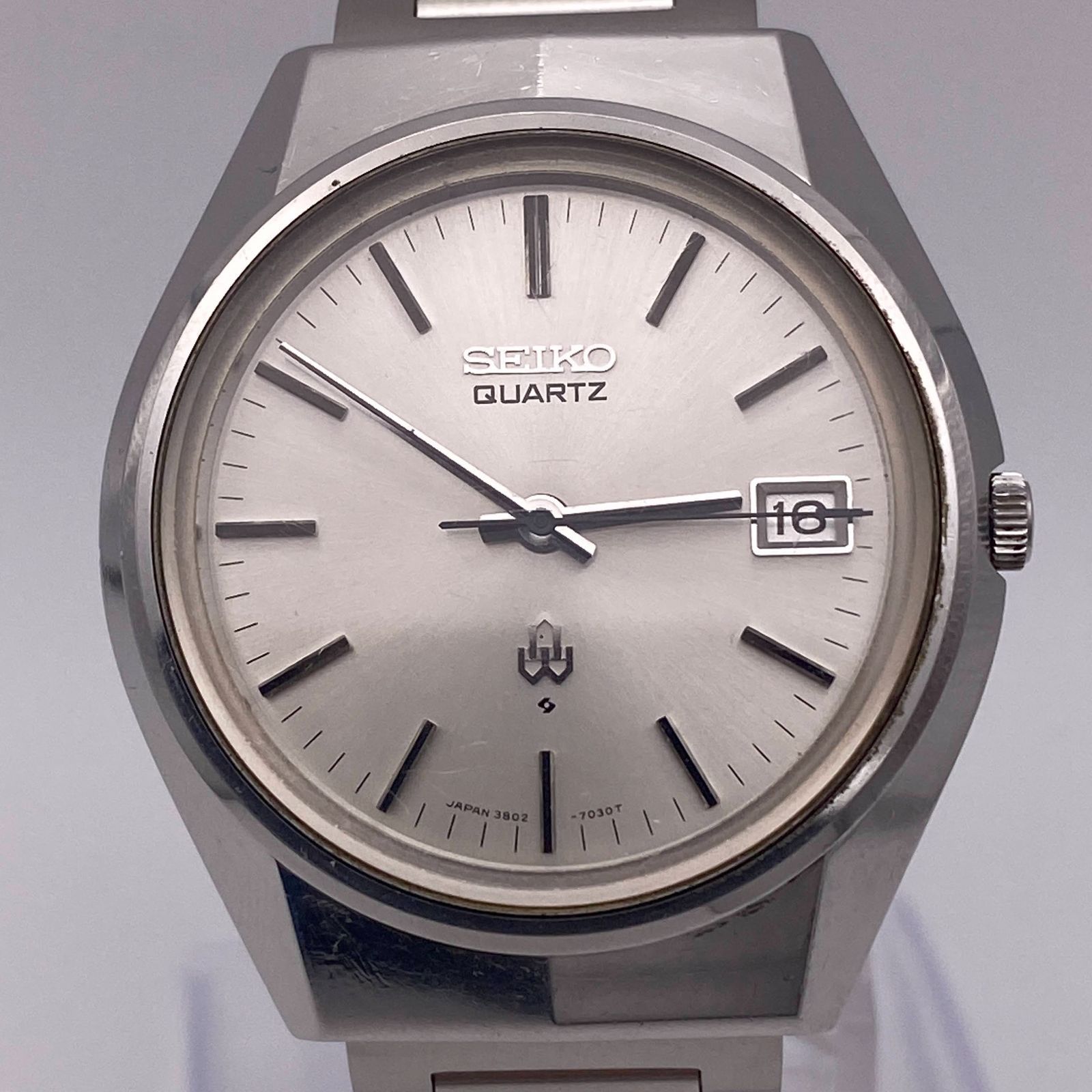 初期QT 38クオーツ セイコー SEIKO クオーツ 3802-7020 72年製 稼働品