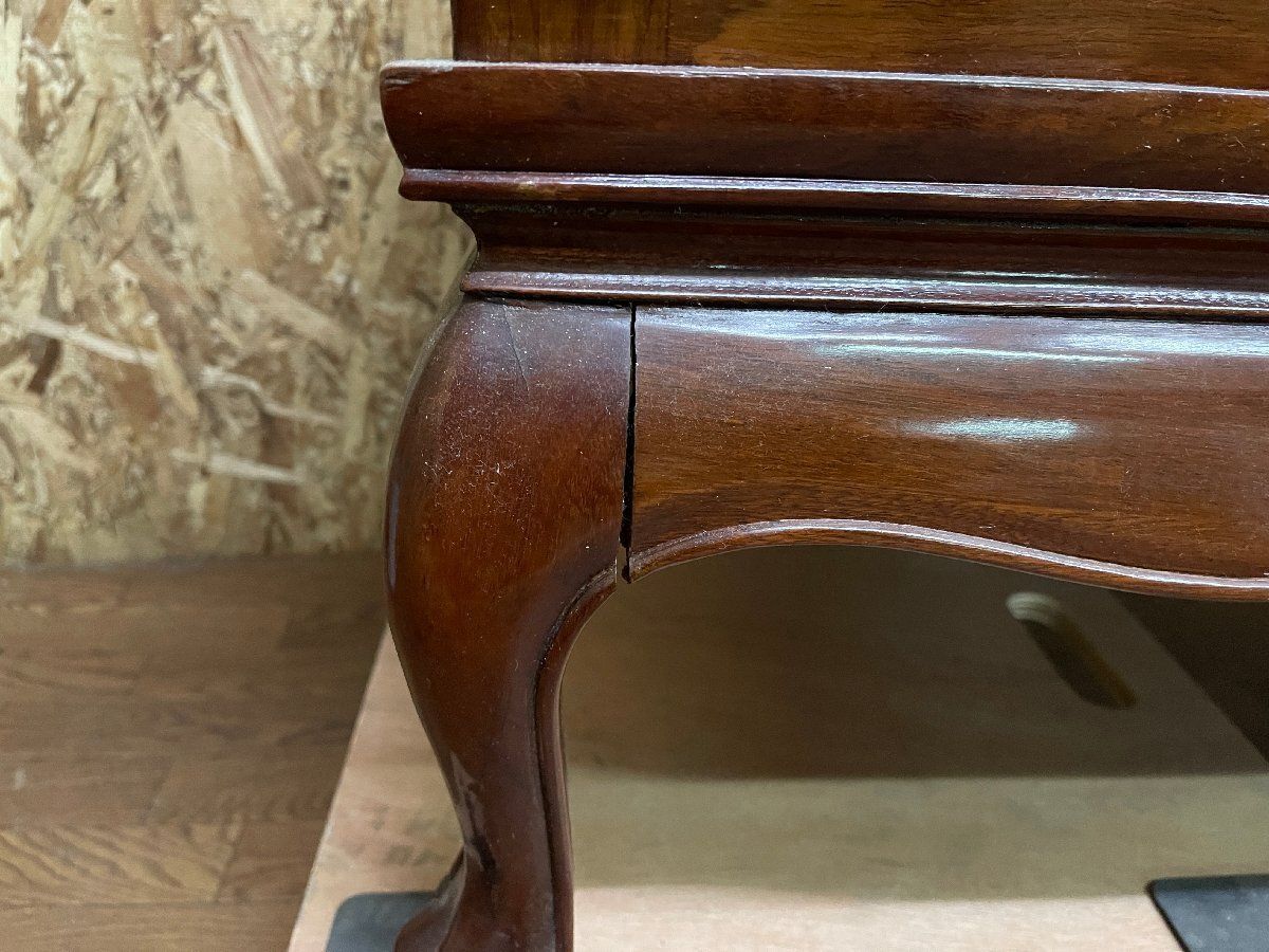 引き取り□花梨 唐木 螺鈿細工 ソファベンチ イス 長椅子 木製