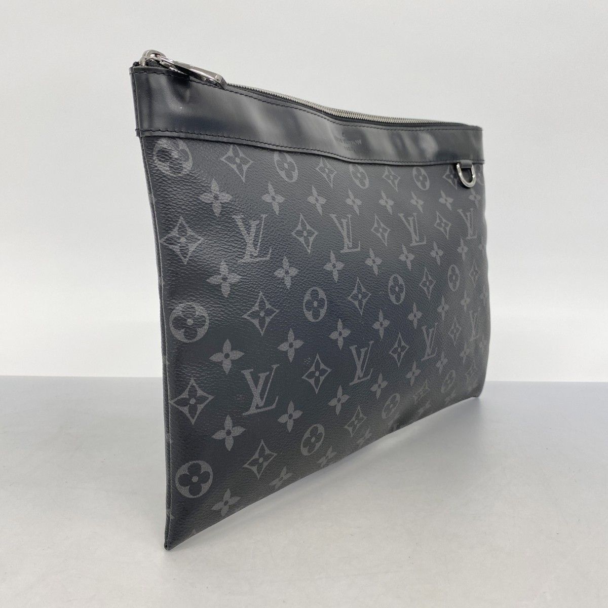 5mc2738 ルイヴィトン クラッチバッグ モノグラム エクリプス ポシェットディスカバリー M62291 ブラック メンズ