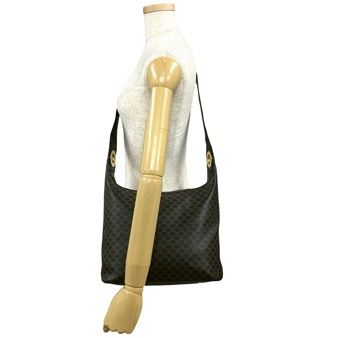極 美品 CELINE セリーヌ ヴィンテージ マカダム ブラゾン 極 美品 CELINE セリーヌ ヴィンテージ マカダム ブラゾン