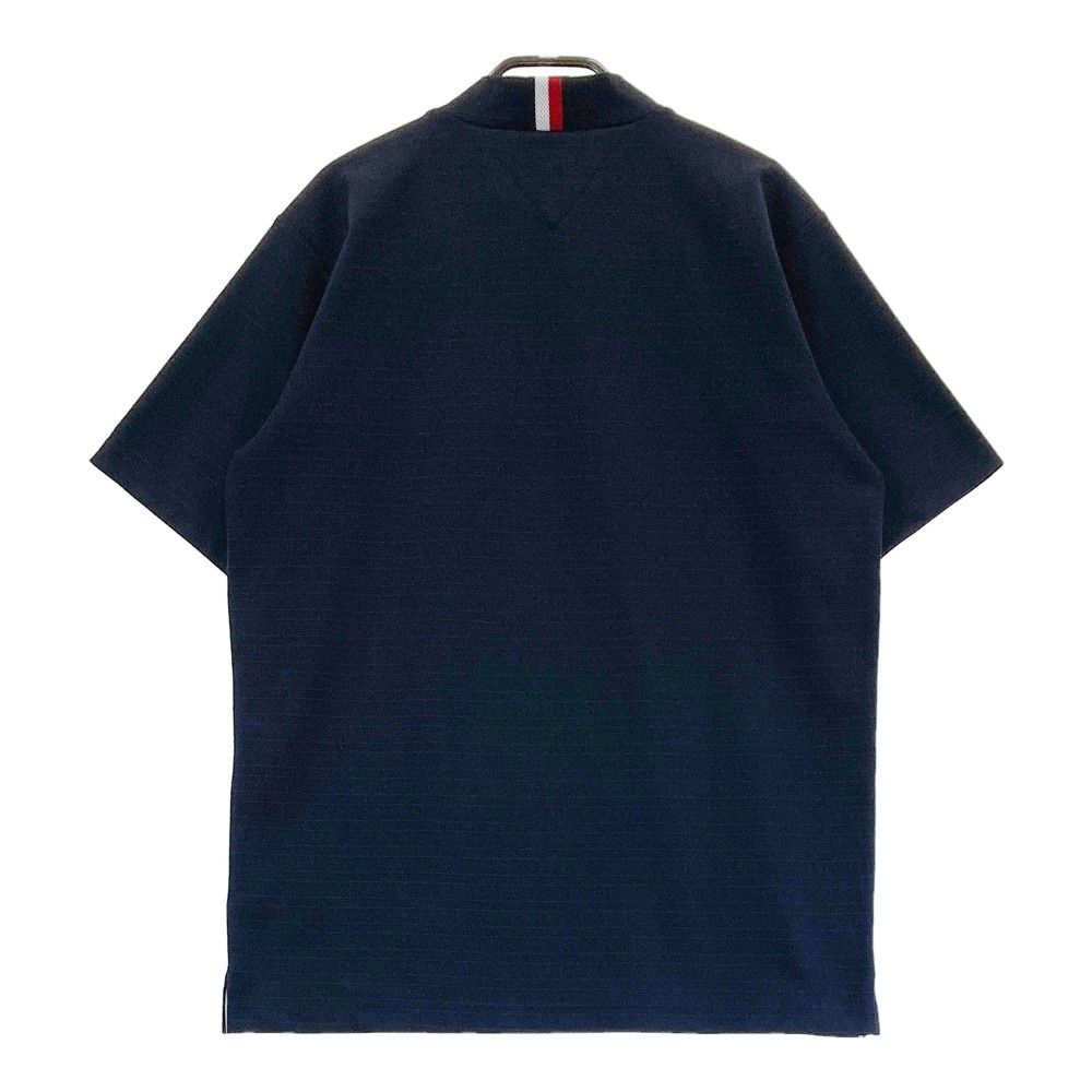 サイズ：L   GOLF トミー ヒルフィガーゴルフ  モックネック 半袖Tシャツ ロゴ総柄 レッド系 [240101446180] ゴルフウェア メンズ ストスト サイズ：L TOMMY HILFIGER GOLF トミー ヒルフィガーゴルフ