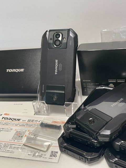 SIMフリー☆ 京セラ TORQUE G04 au KYV46 ブラック 判定〇 初期化済