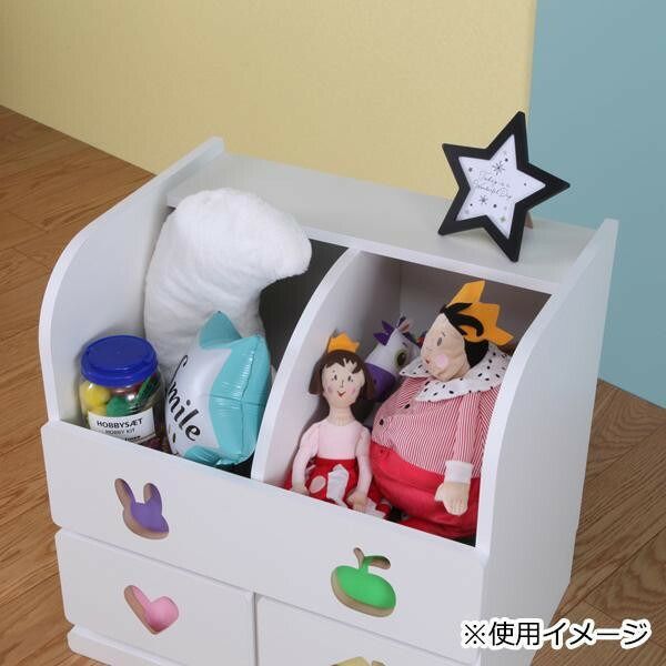 TRAINING KIDS CHEST おかたづけしたくなるおもちゃ箱 TSO-59M GW 女の子タイプ