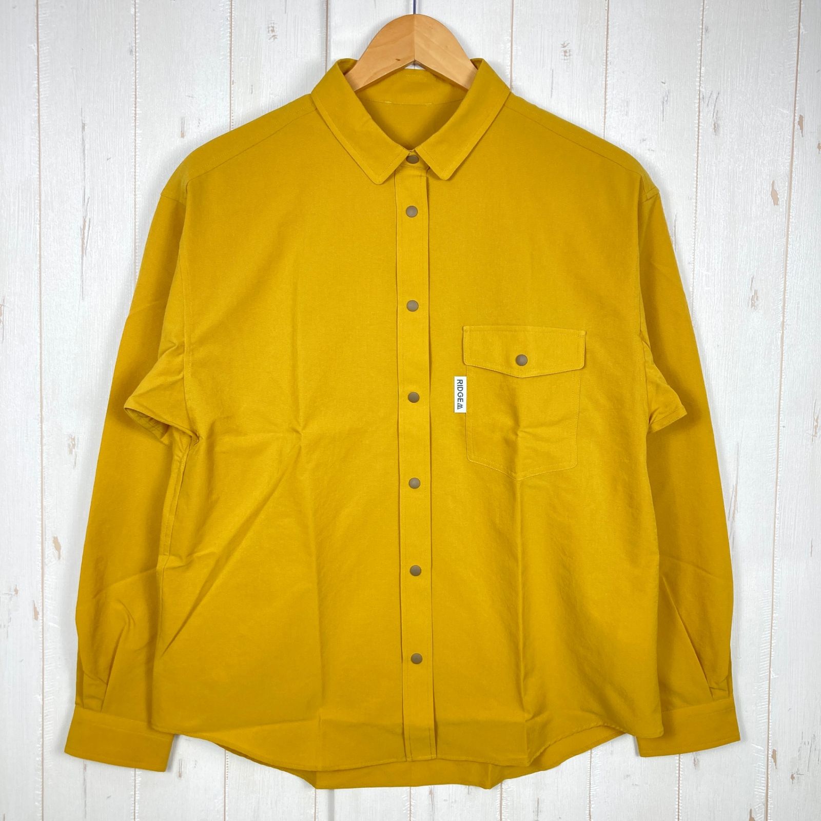 Men s M イエロー系 Ridge Mountain Gear リッジマウンテンギア ベーシック ロングスリーブ シャツ Basic Long Sleeve Shirt Rustic Mustard ポリエステル ウェア トッ