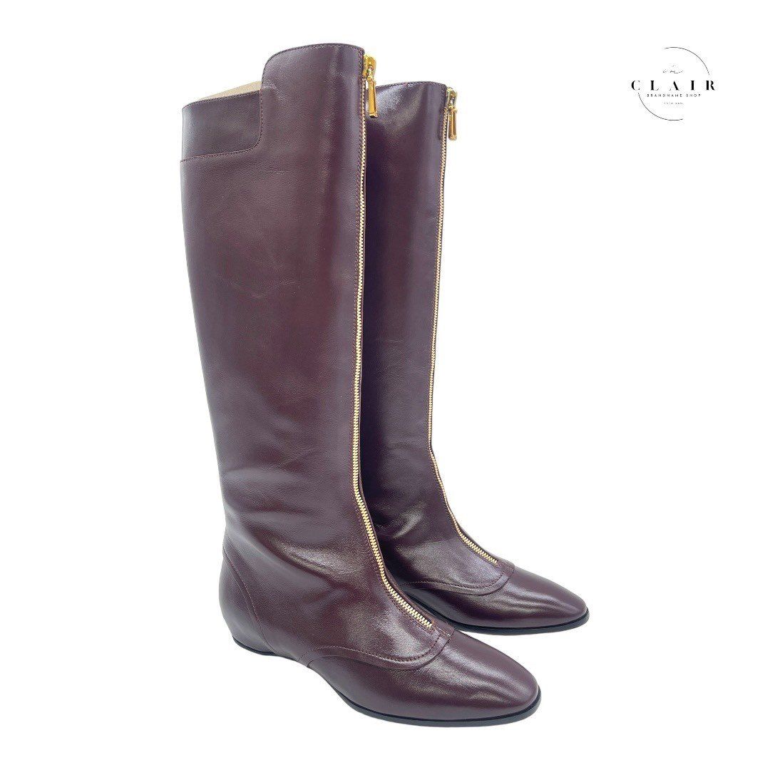 エルメス◇定価29万超◇ロングブーツ◇TILBUR◇37.5◇裏貼り済