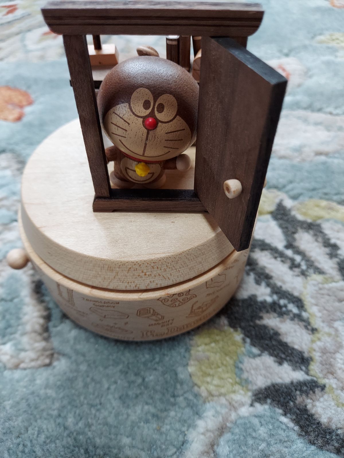 かなりレア品です！ドラえもんオルゴール WOODEN MUSIC BOX 定期入れの