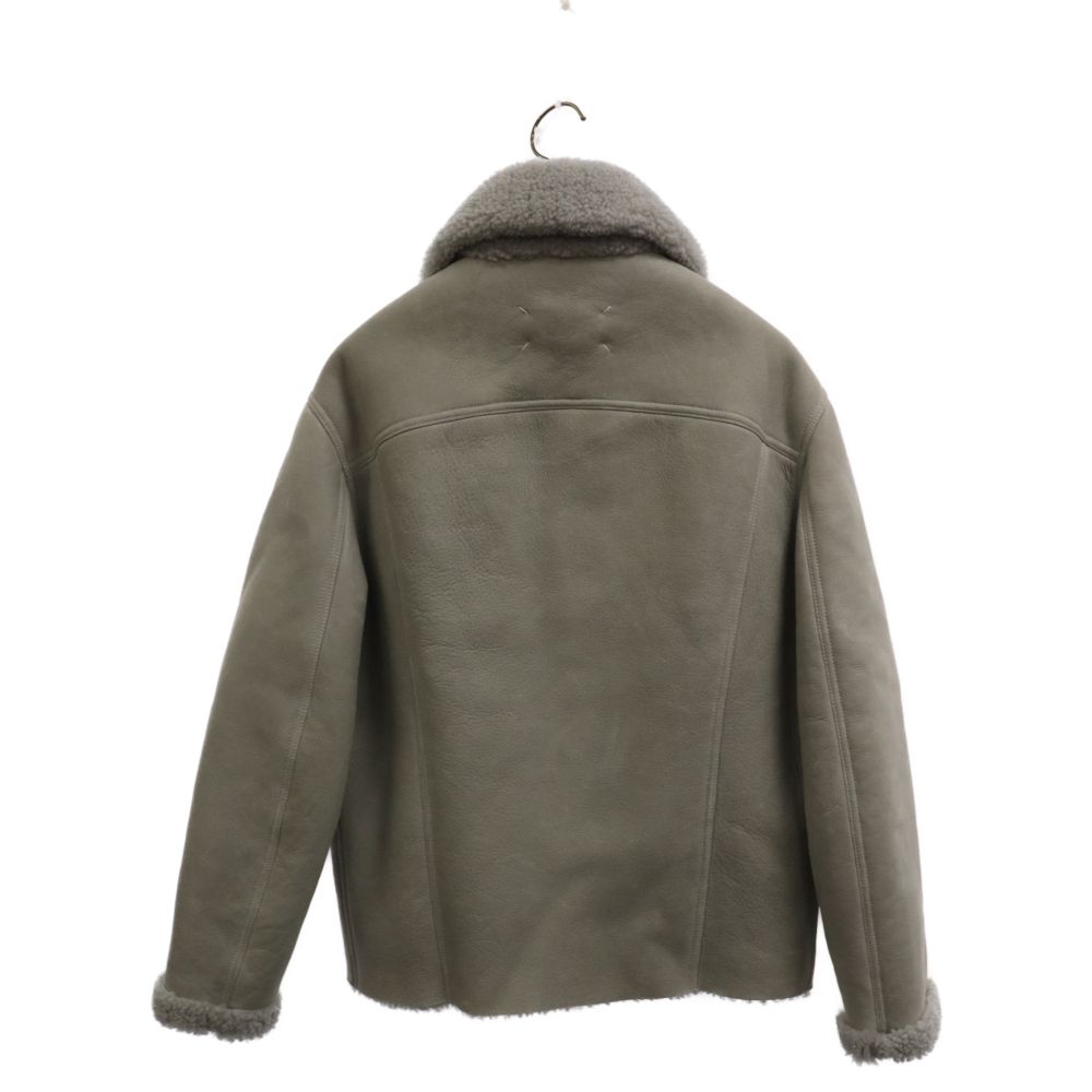 Martin Margiela 10 (マルタンマルジェラ) 20AW Mouton Shearling Jacket ムートンシアリング トラッカージャケット アイボリー S50AM0478