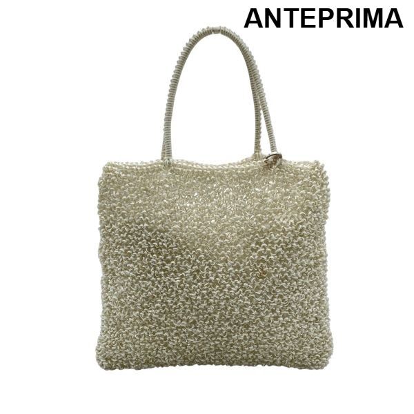 アンテプリマ ANTEPRIMA ハンドバッグ ワイヤーバッグ 白 シルバー色
