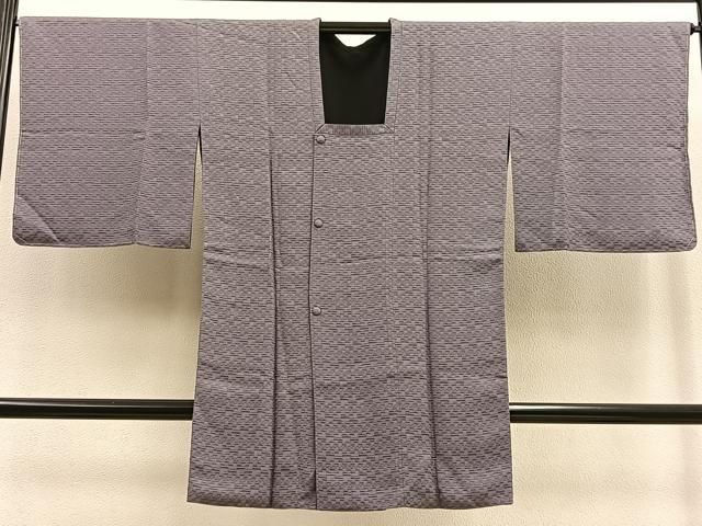 平和屋着物＃首里　ロートン織　道屯織　道行コート　ロング丈　リバーシブル　お召地　正絹　逸品　未使用　BAAU0036gt 平和屋着物＃首里 ロートン織 道屯織 道行コート ロング丈