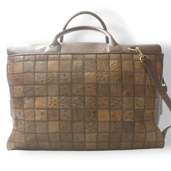 美品オーストリッチ 美品 オーストリッチ ボストンバッグ ショルダー