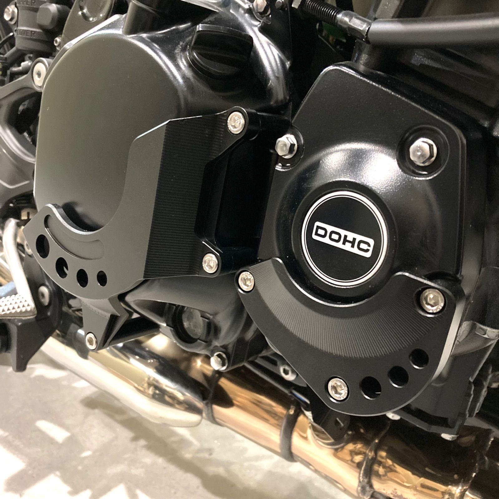 z900rs エンジンカバー エンジンガード ブラック 3点セット - N's