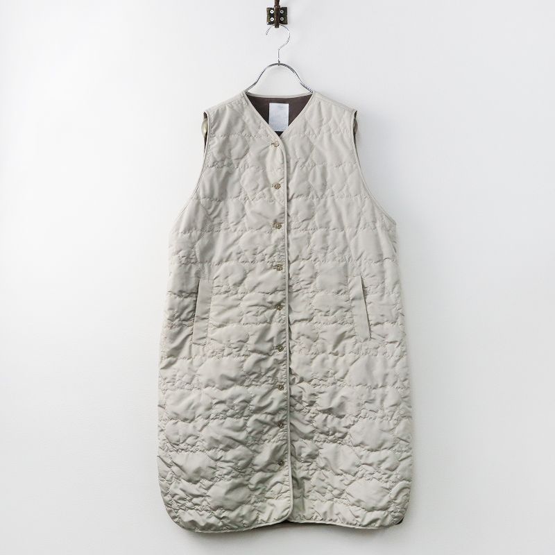 2022AW マーブルシュッド mardle SUD Bearキルトロングベスト/ライト