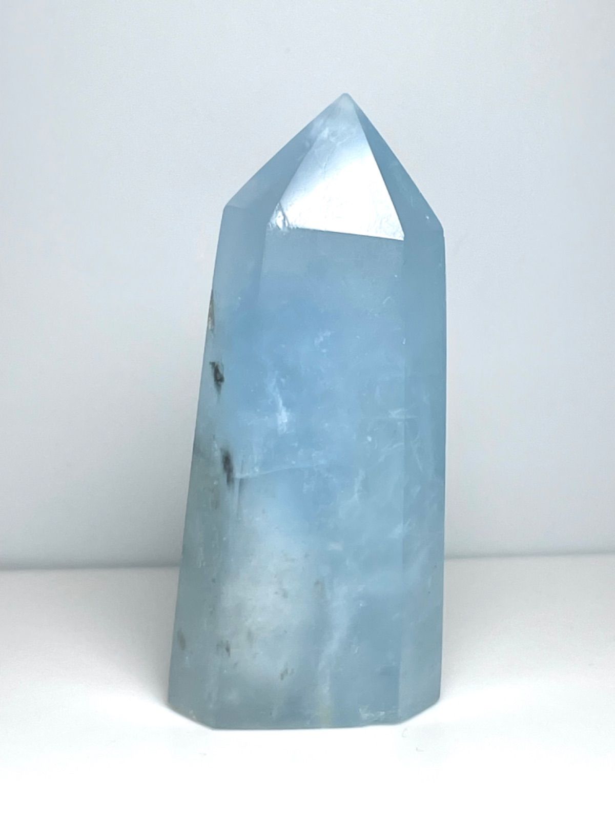 G-55アクアマリン六角ポイント 水色原石 天然石 パワーストーン 樹Rie