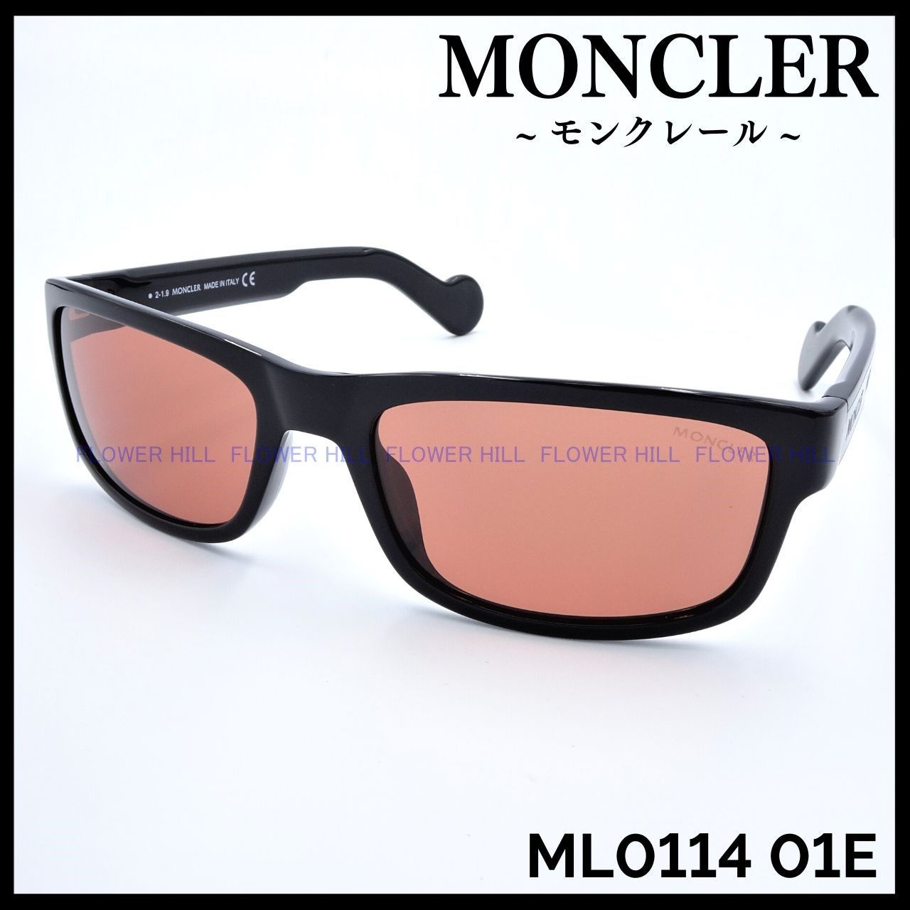 MONCLER モンクレール ML0114 01E サングラス イタリア製 ブラック 